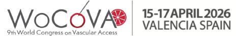 9th World Congress on Vascular Access. Valencia